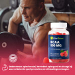 Vital Green BCAA Gummies Frambozensmaak 60 stuks – Ondersteuning voor spierherstel en prestaties