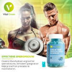 Vital Green Creatine Monohydraat Gummies – 60 stuks | Creatine Gummies voor spiergroei en kracht