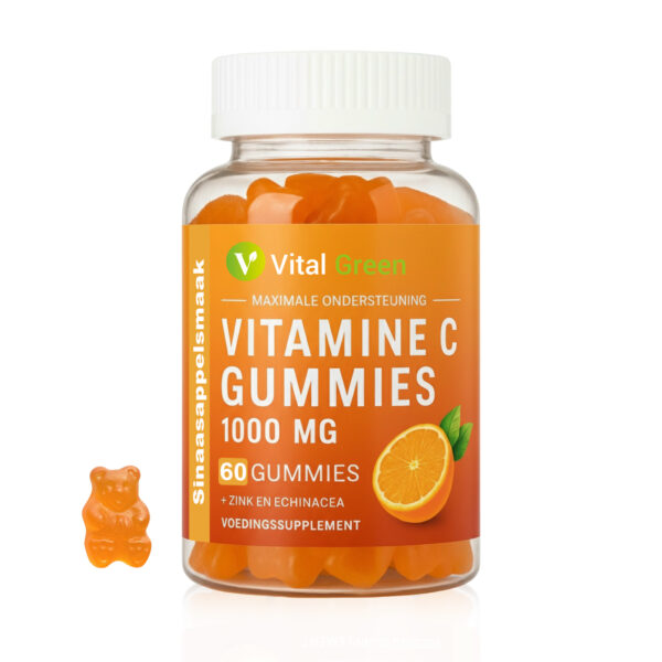 Vital Green vitamine C gummies 1000 mg met zink en echinacea